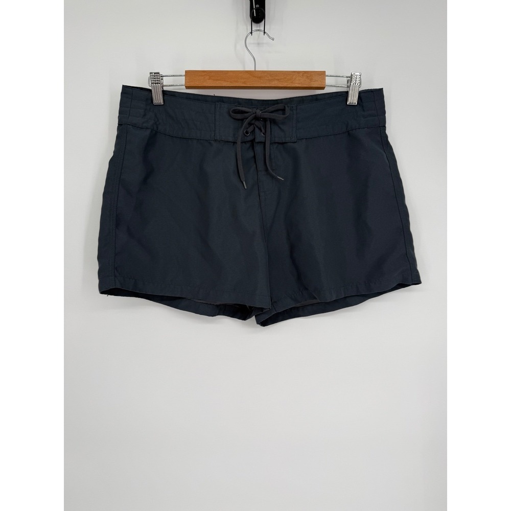 Island Escape Swimsuit Bottoms Women's Medium Board Shorts Beach Drawstring Gray